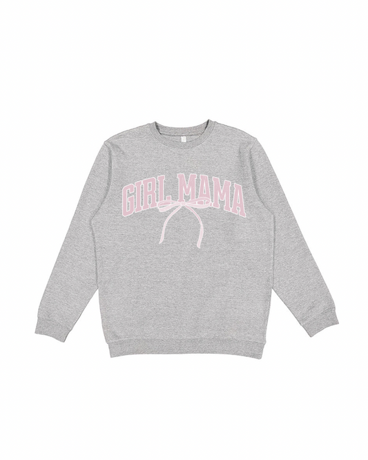 Girl mama ash crewneck graphic