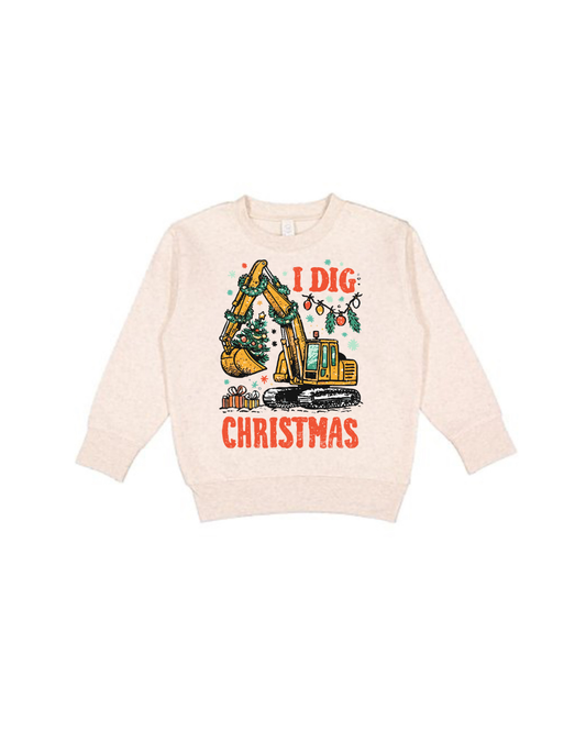 I dig Christmas excavator