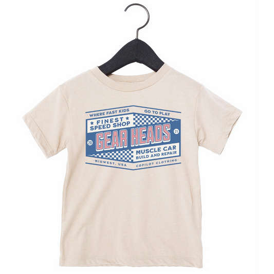 Gear heads garage graphic