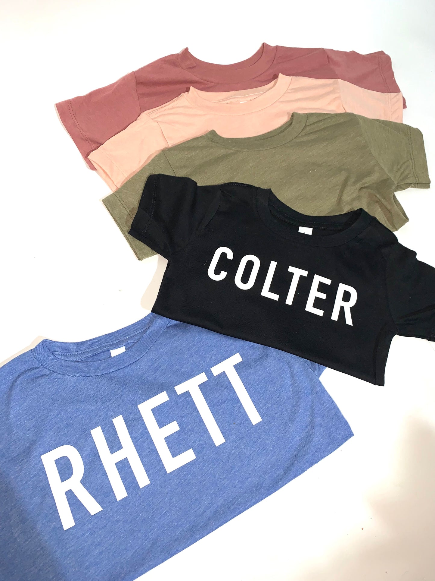Block letter personalized graphic tshirt/onesie