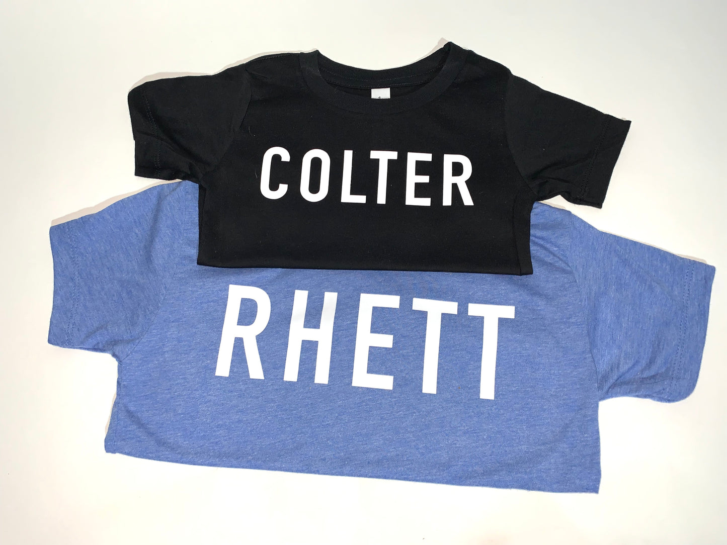 Block letter personalized graphic tshirt/onesie