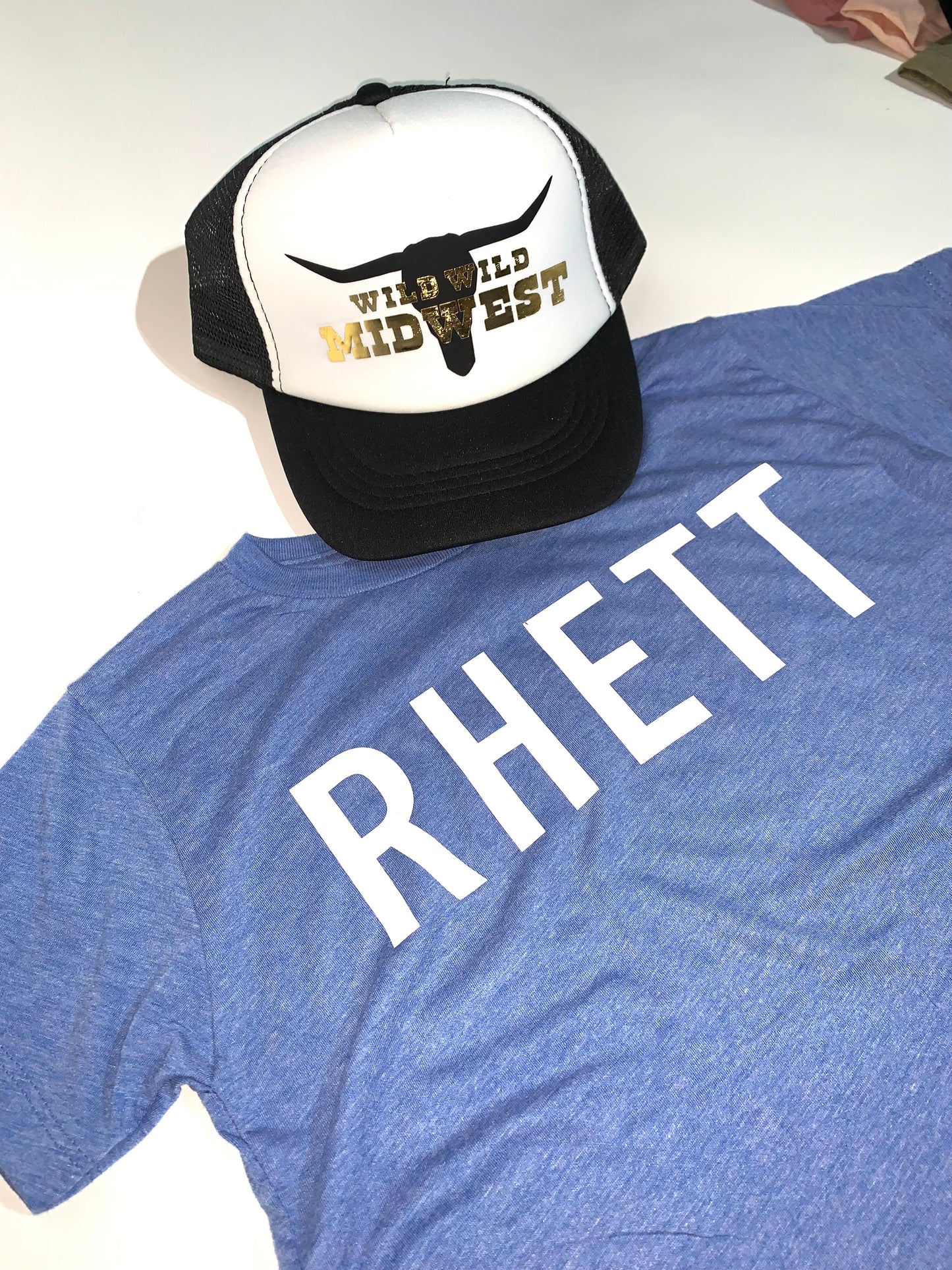 Block letter personalized graphic tshirt/onesie