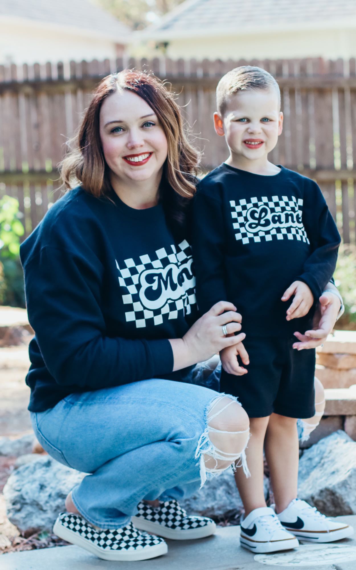 Checker mama adult graphic
