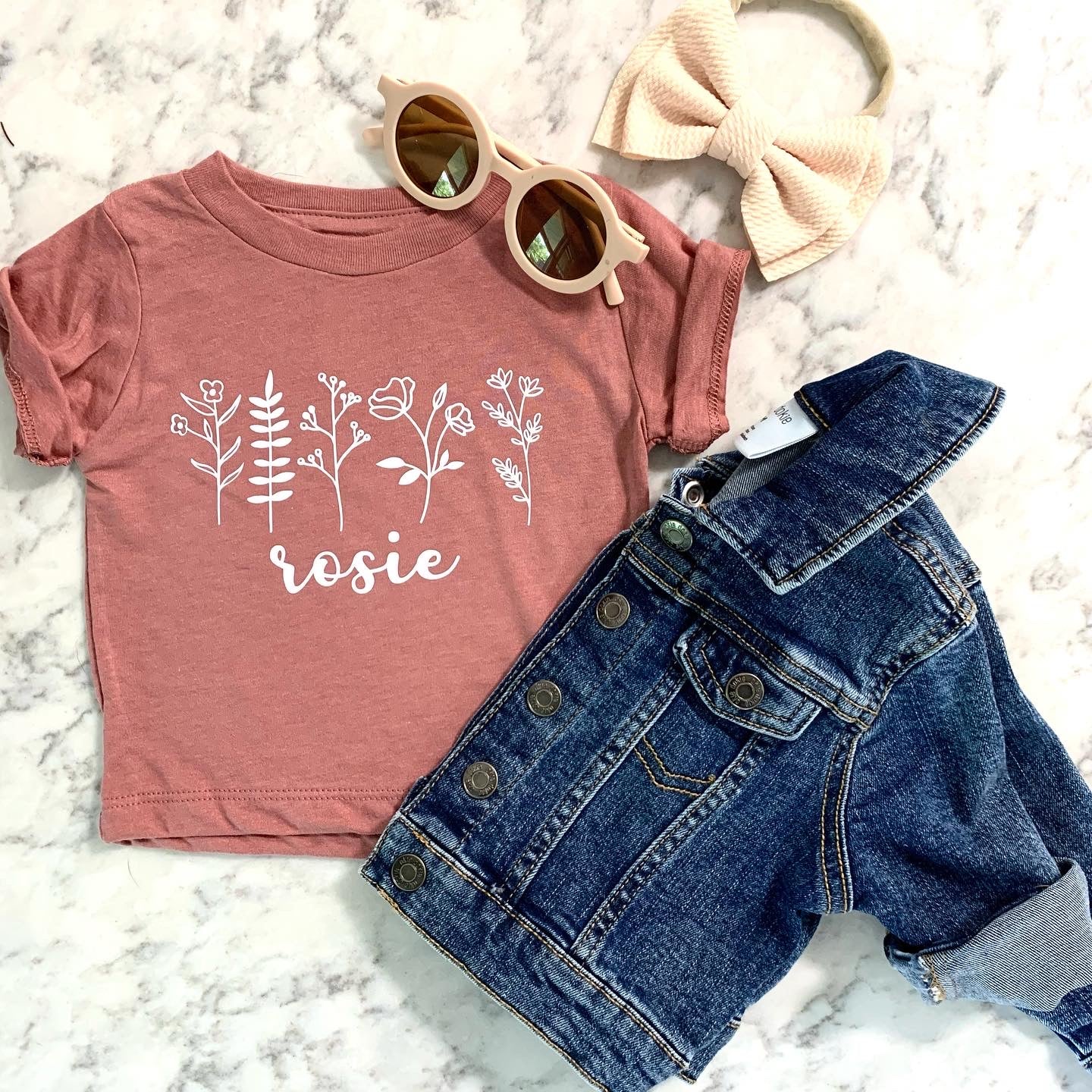 Personalized wildflower garden graphic