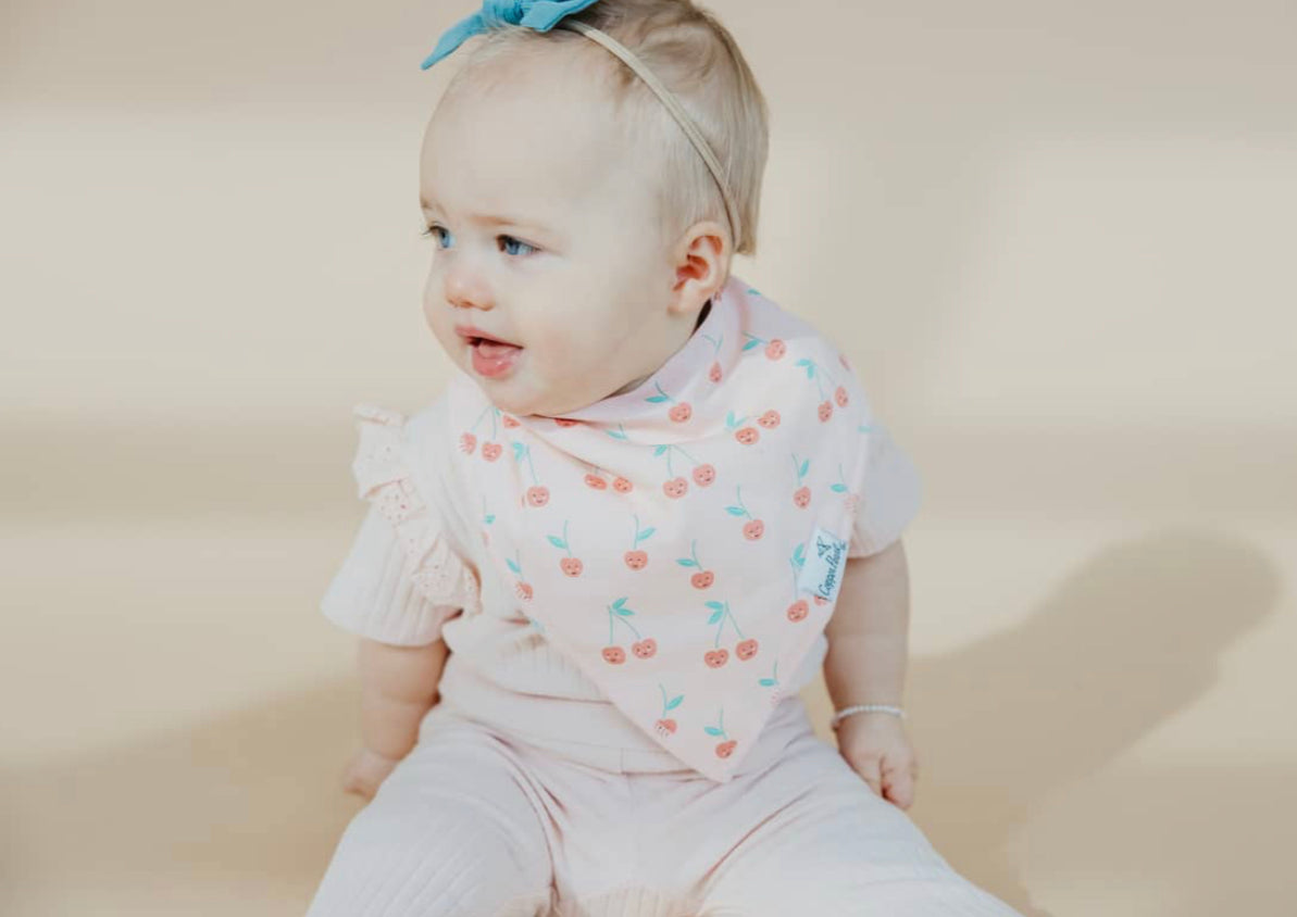 Cheery bandana bibs