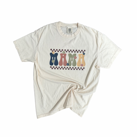 Boho mama adult tshirt
