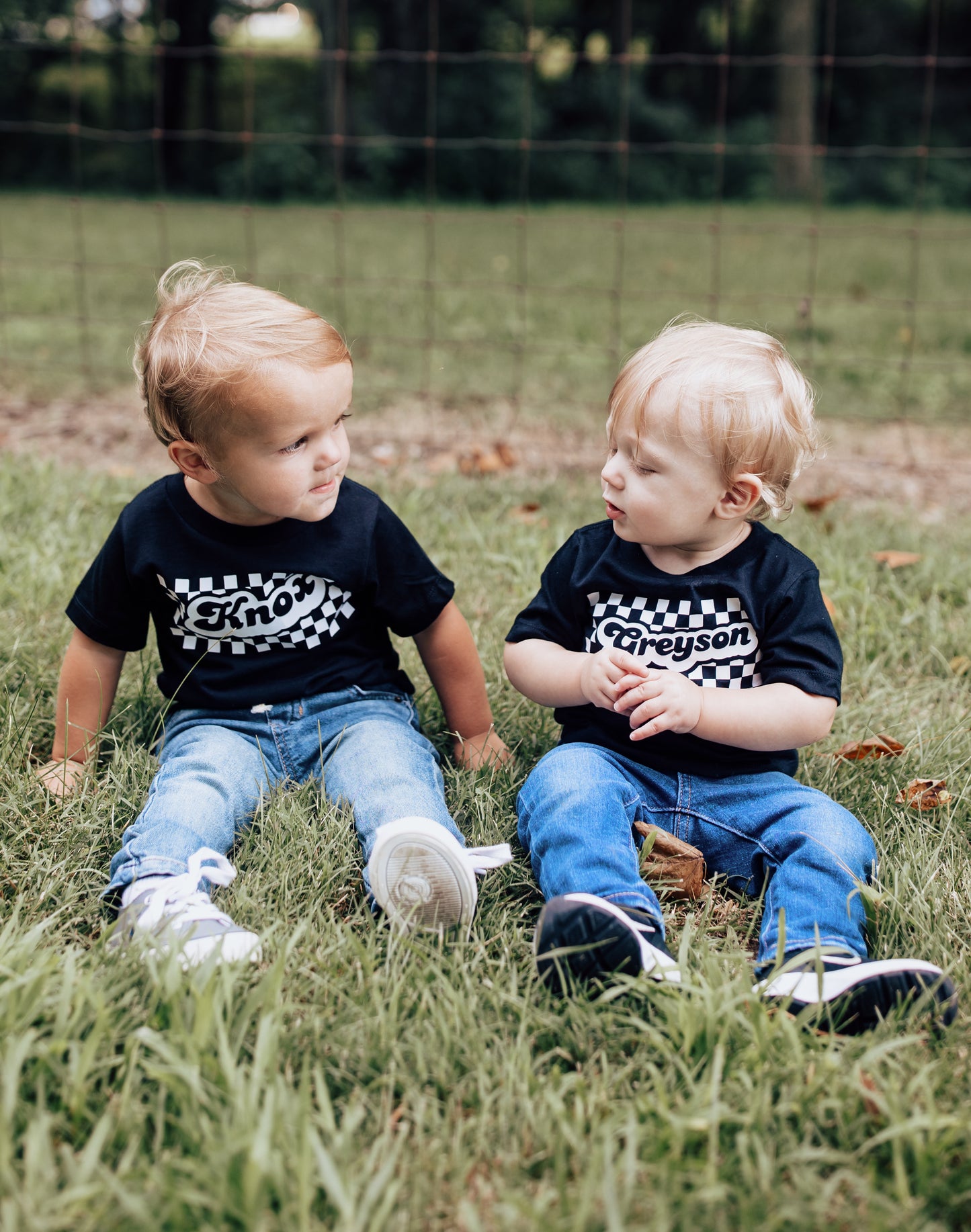 Personalized checker graphic