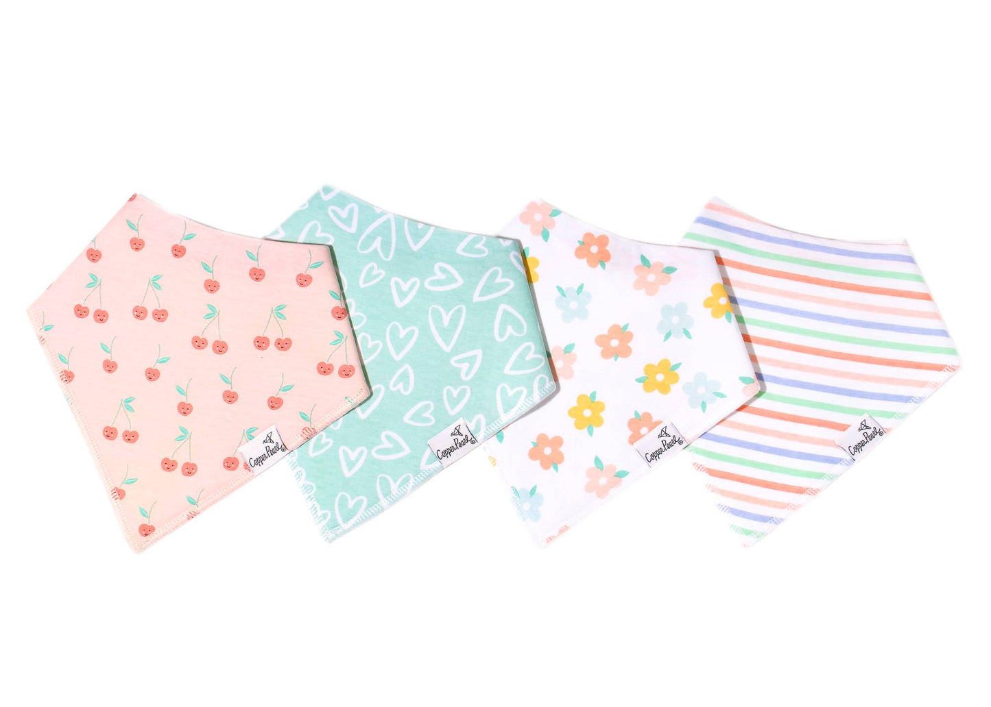 Cheery bandana bibs