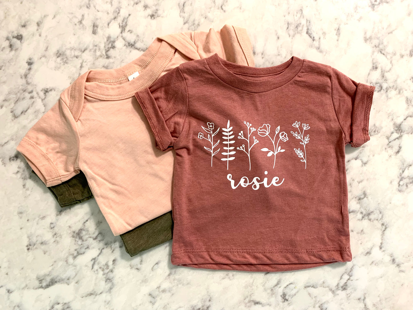 Personalized wildflower garden graphic