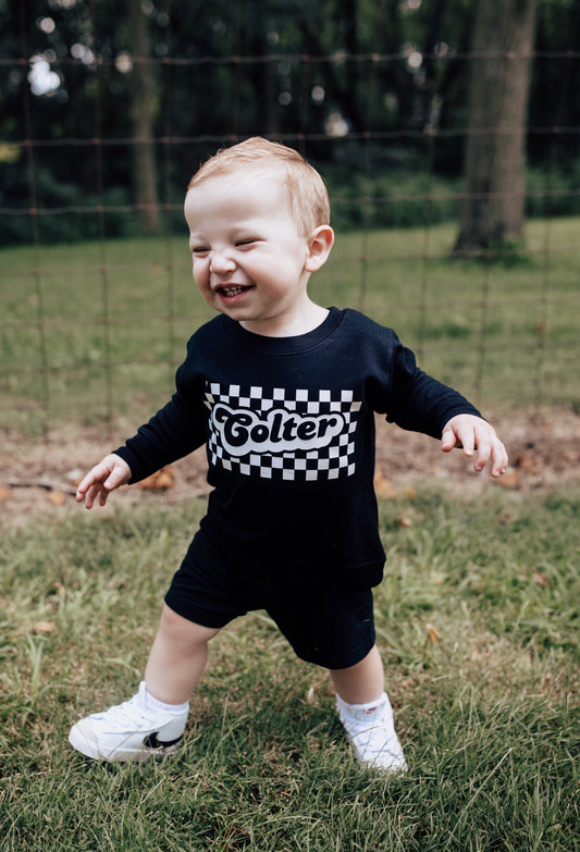 Personalized checker graphic