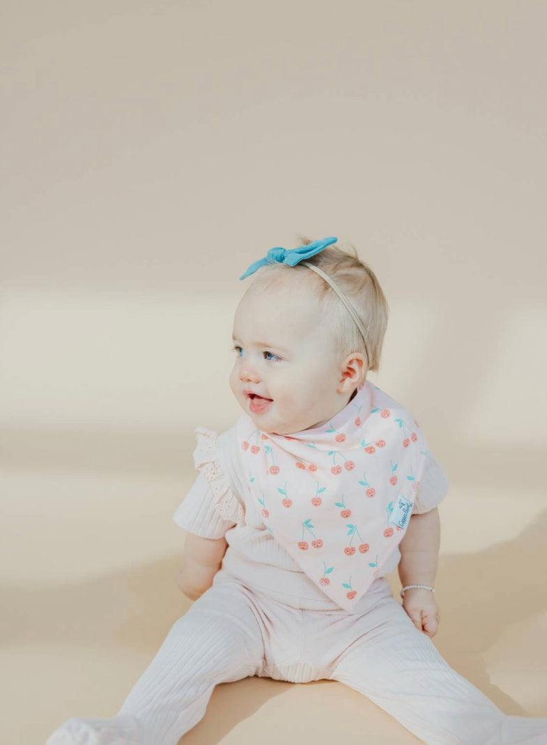 Cheery bandana bibs