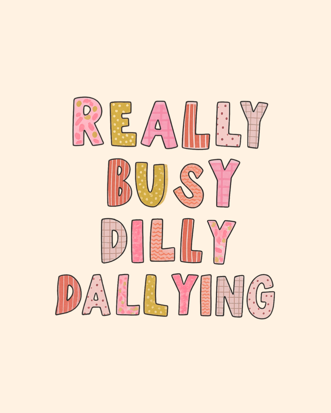 Dilly dally crewneck graphic