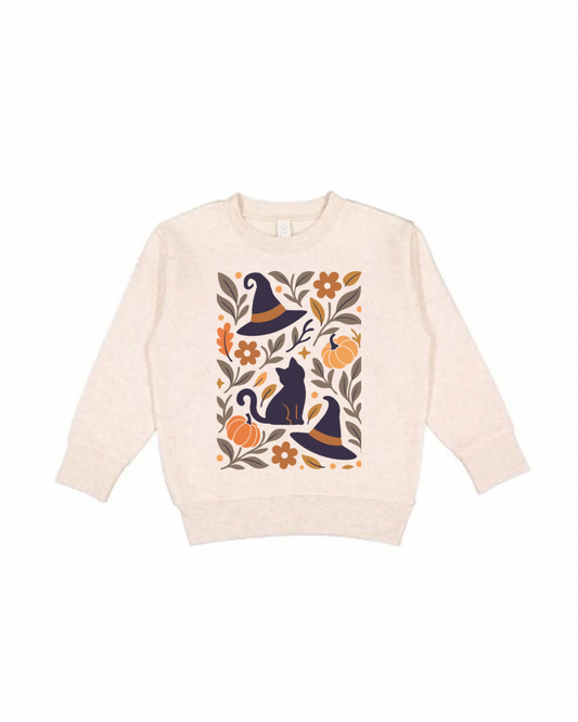 Fall witchy floral graphic