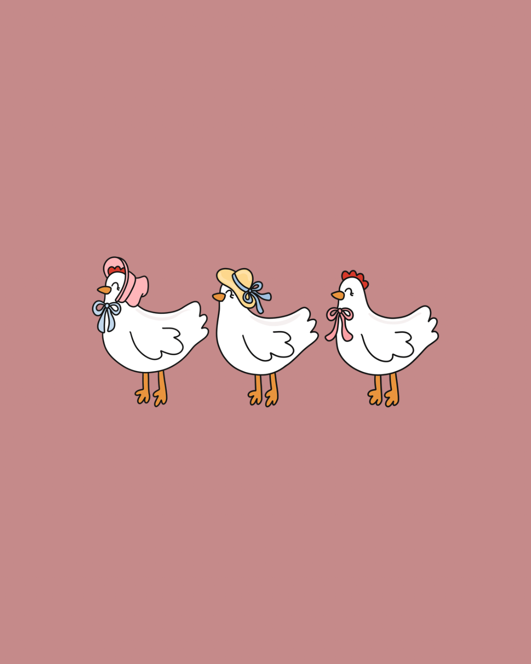 Cottage chickens graphic