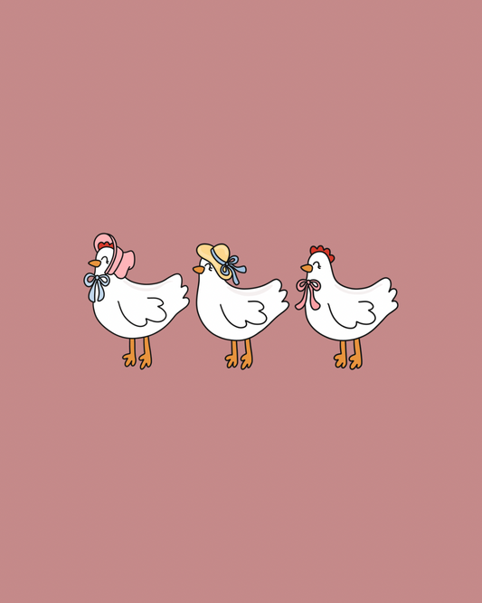 Cottage chickens graphic