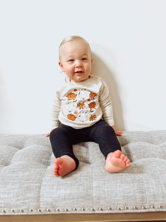 Pumpkin party long sleeve graphic