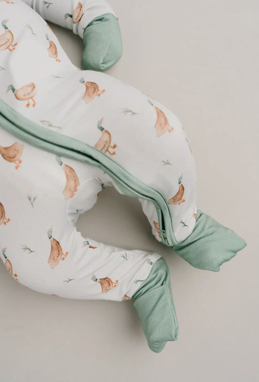 Puddle ducks bamboo romper pajama