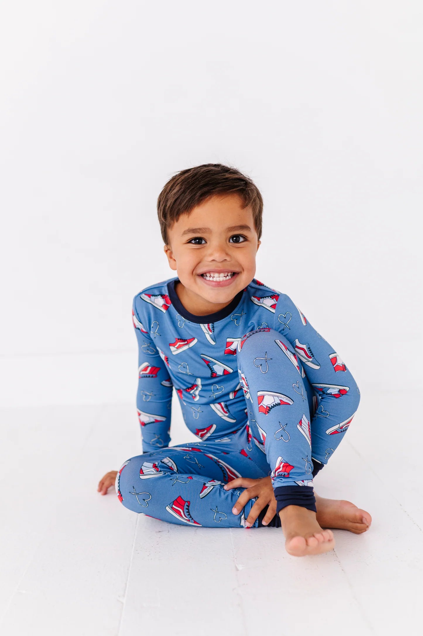 Sneaker sweetheart bamboo two piece pajama