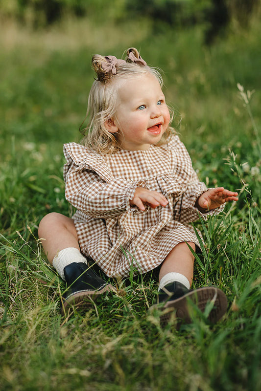 Changing seasons gingham bloomer set