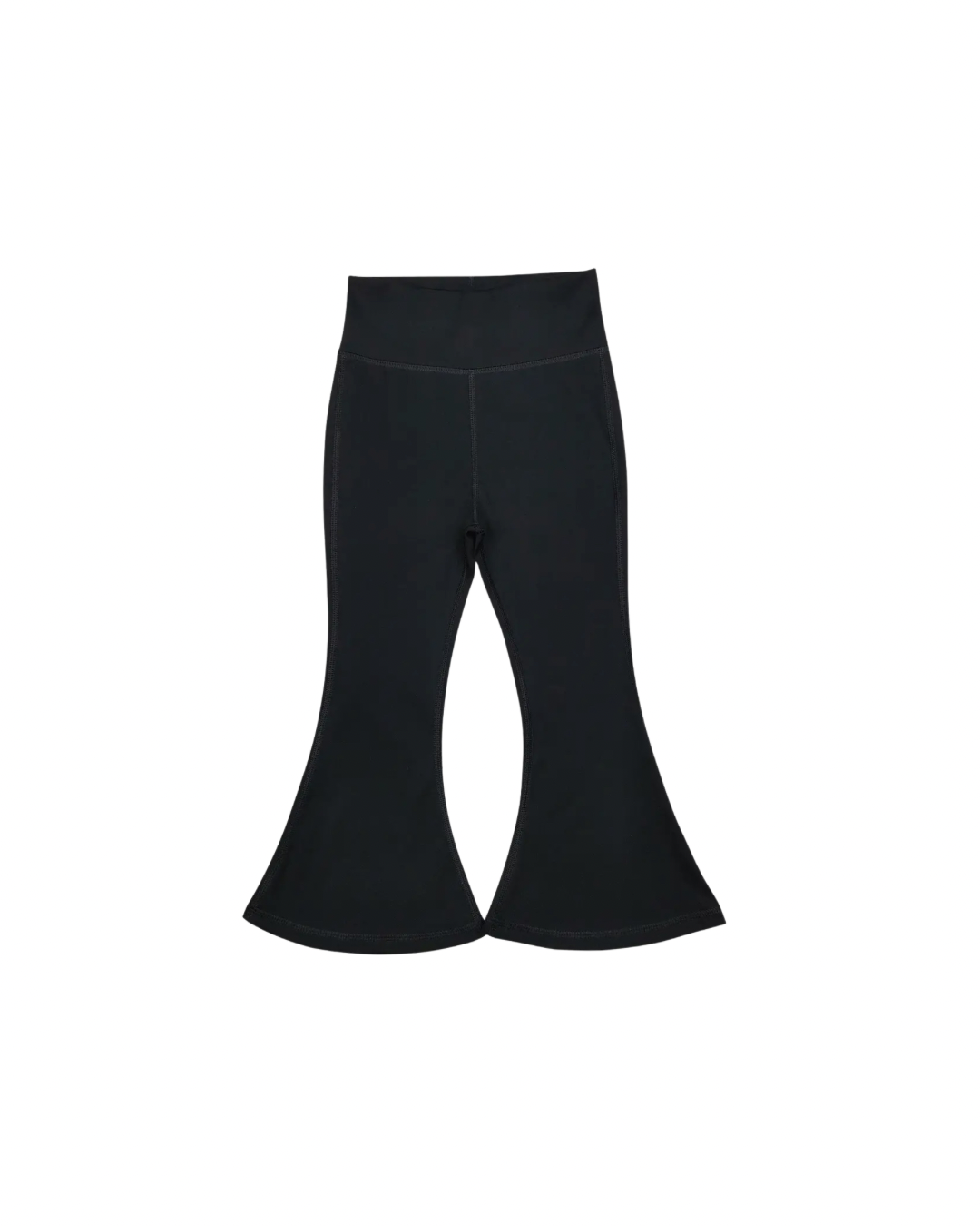 Black basic flared yoga