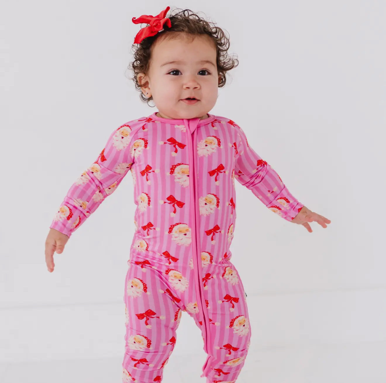Santa soirée romper bamboo pajama