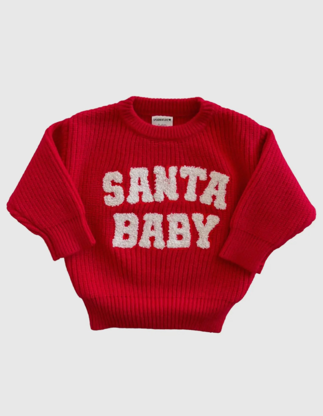 Santa baby chunky knit sweater