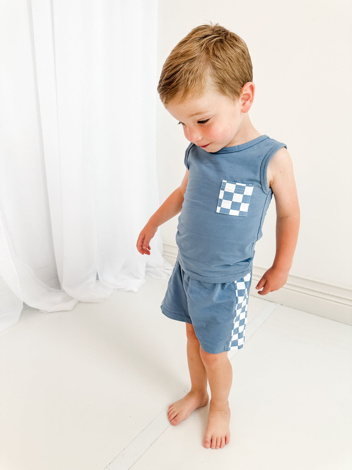 12-18m Everyday checkered tank set