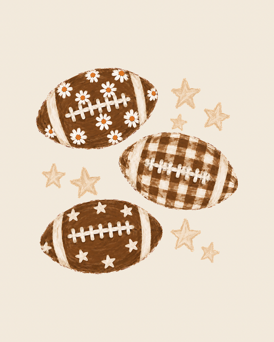 Playful Patterns Football graphic