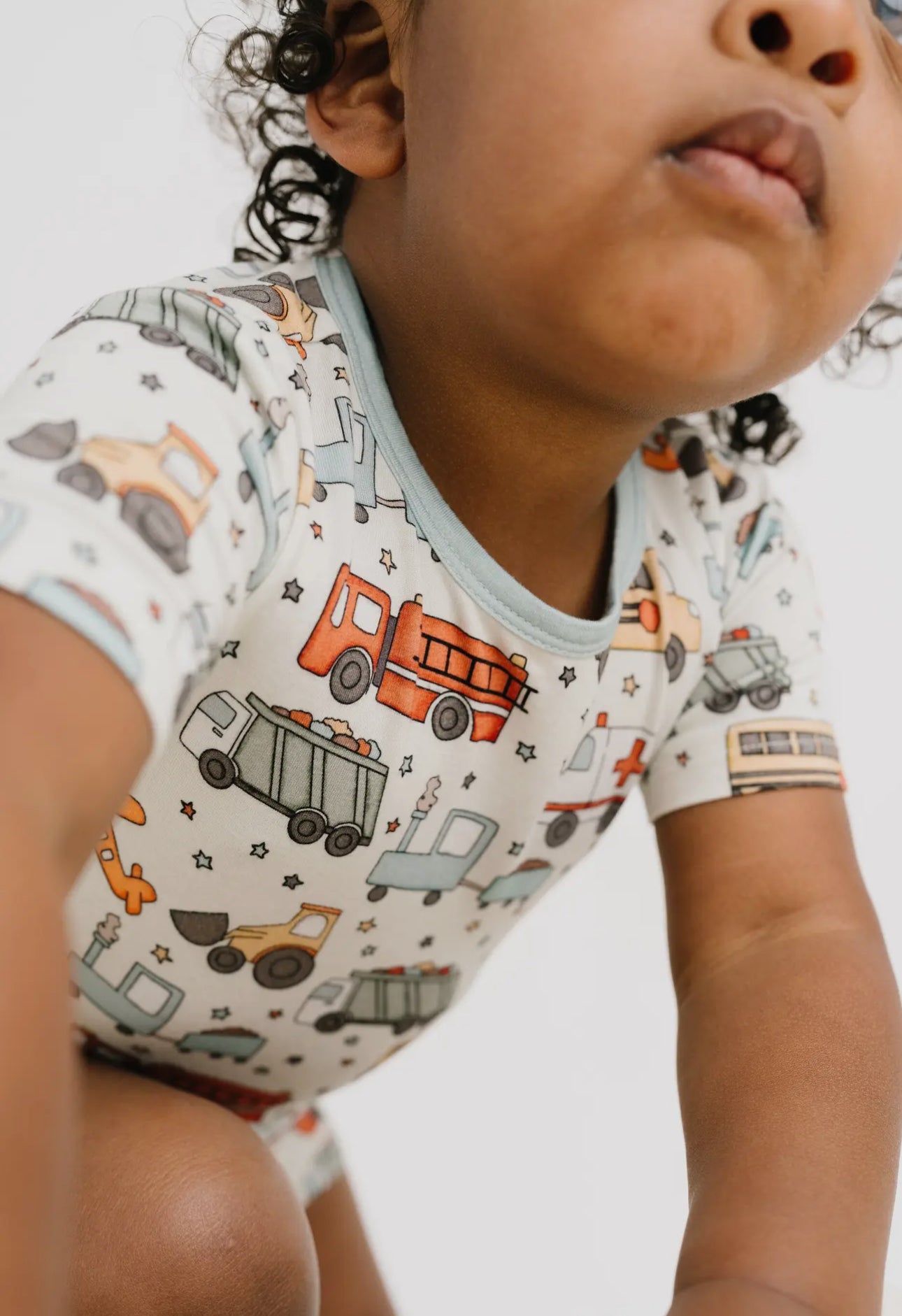 Little engines bamboo shorty pajama