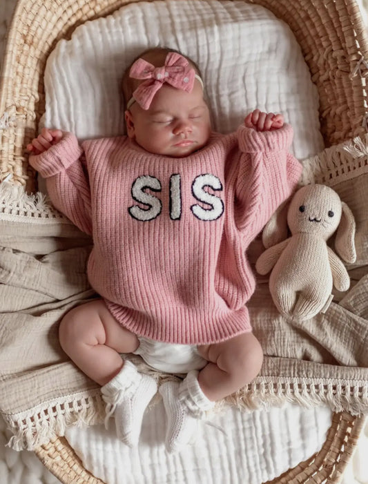 Pink Sis chunky knit sweater