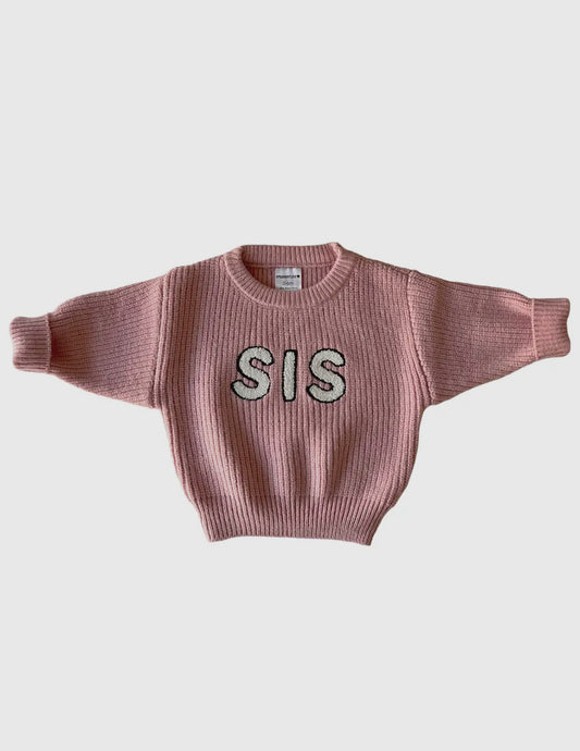 Pink Sis chunky knit sweater