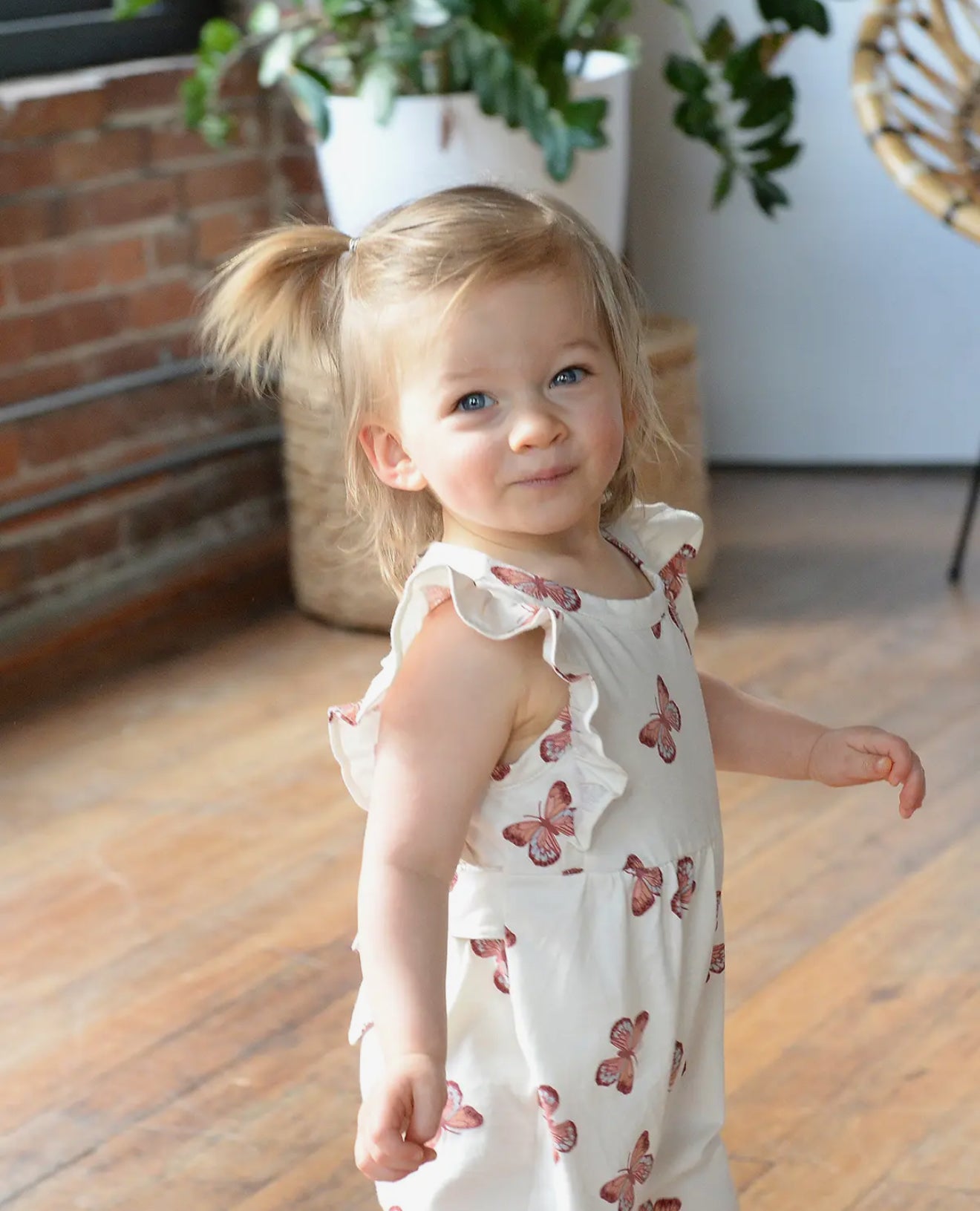 Butterfly flutter romper