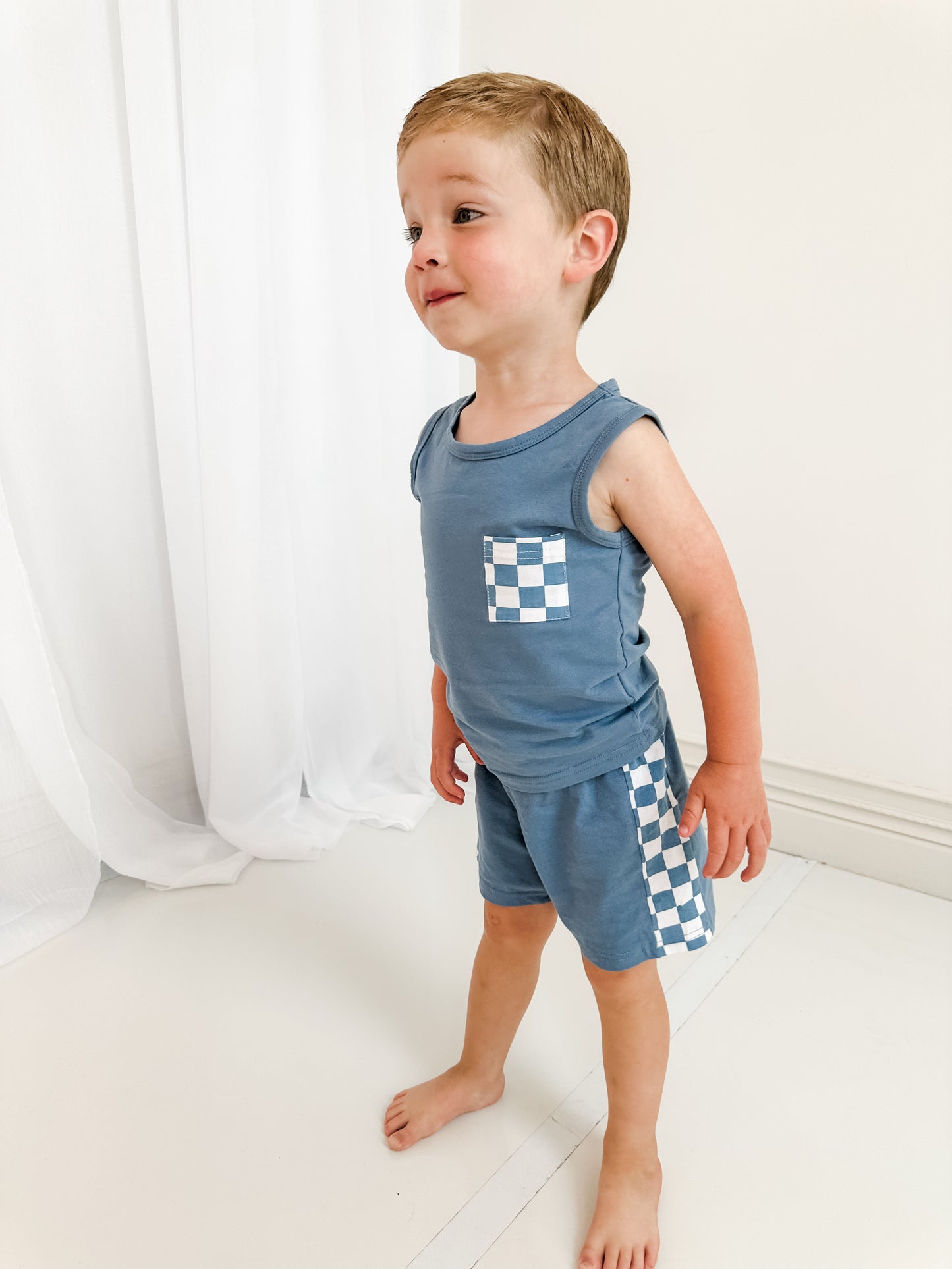 12-18m Everyday checkered tank set