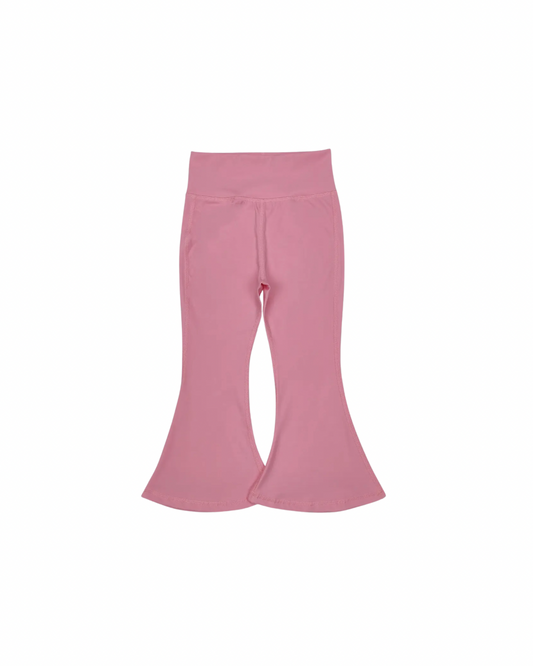 Bubblegum basic flared yoga