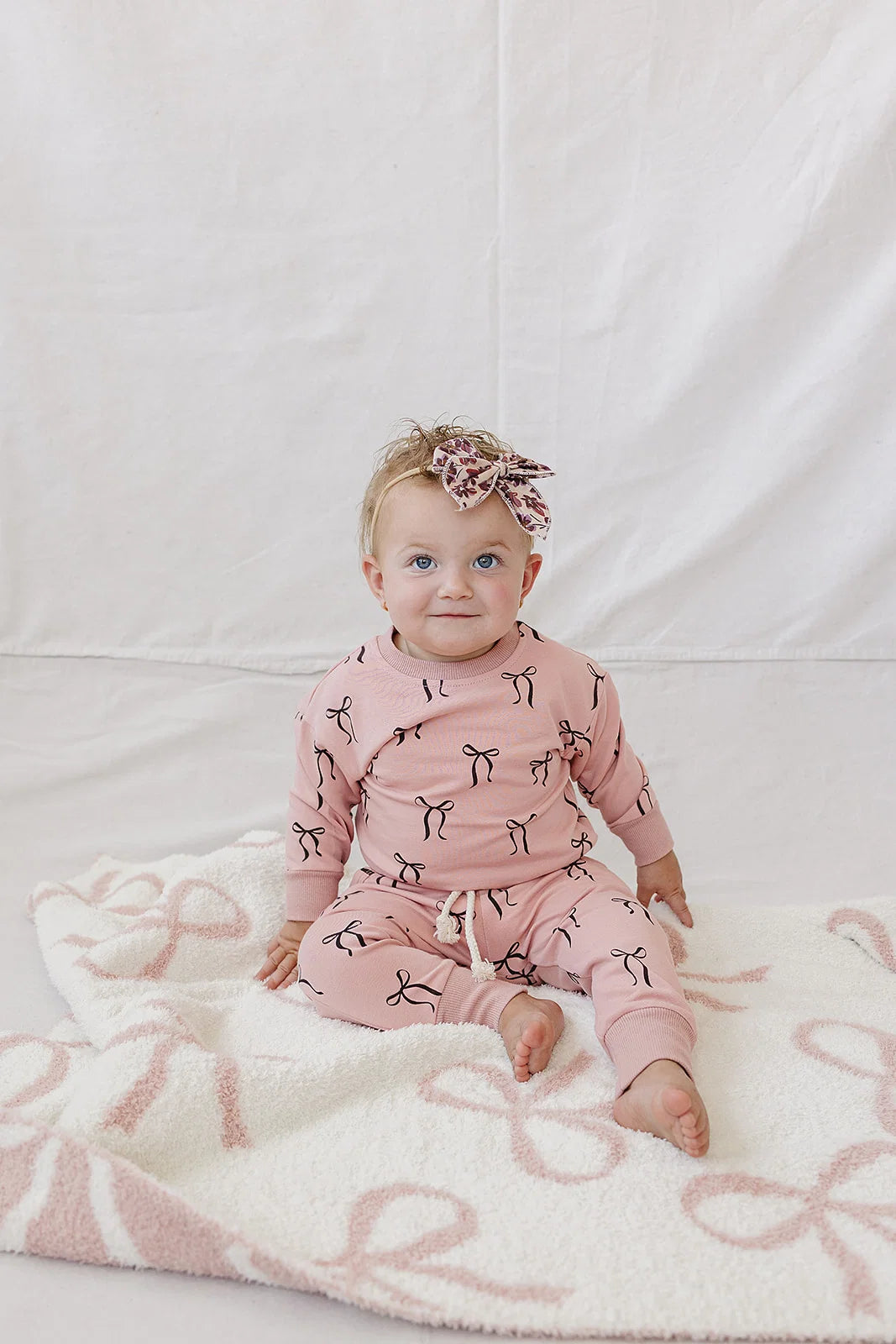 Blush Bows Terry set