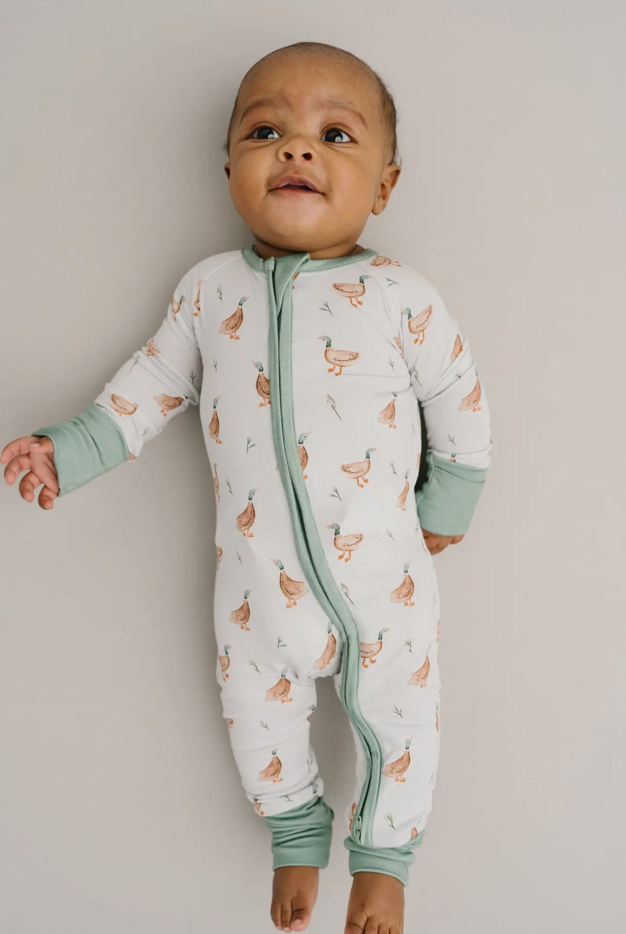 18-24m Puddle ducks bamboo romper pajama