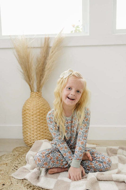 Dainty meadow bamboo two piece pajama