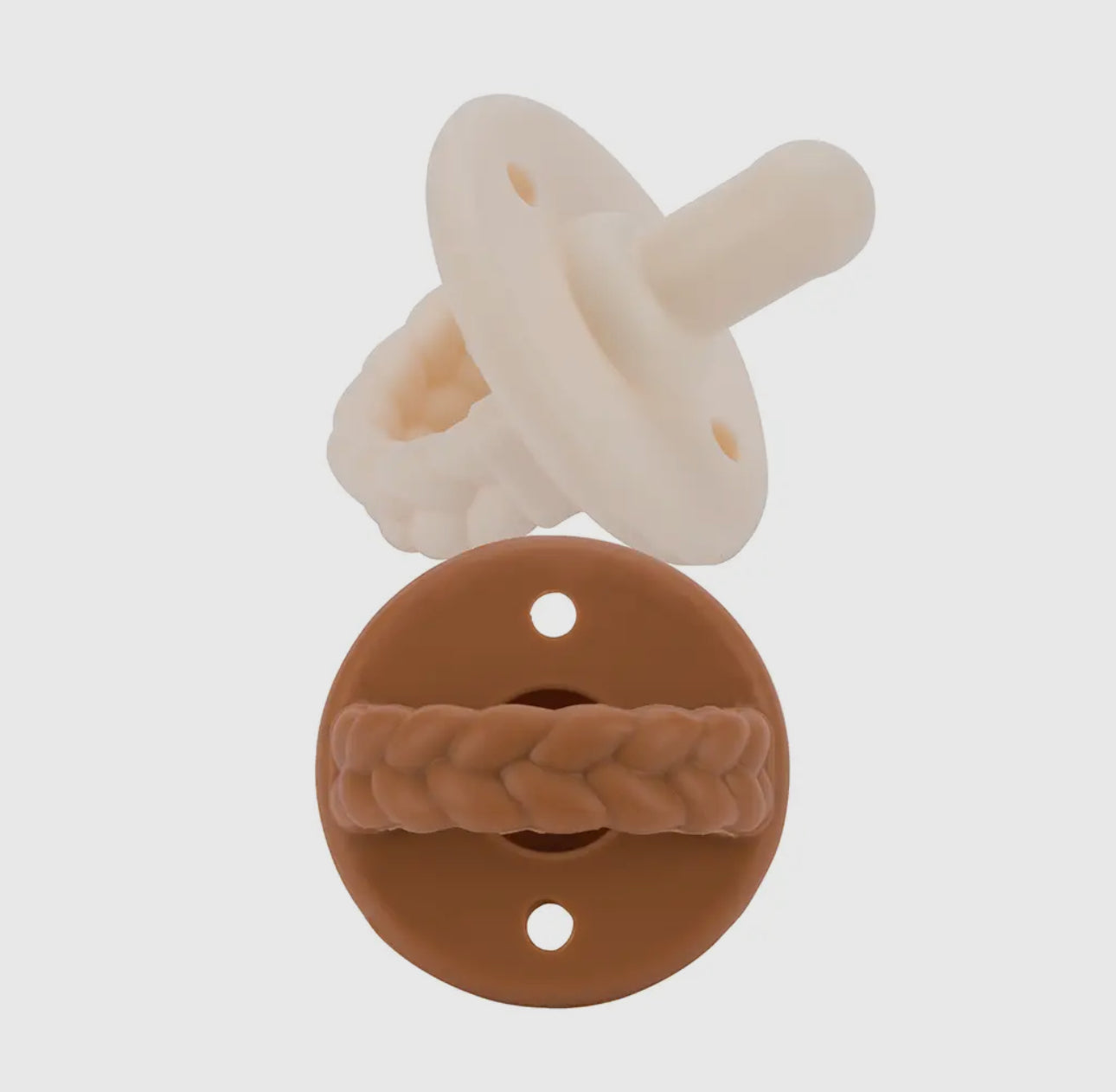 Sweetie soother paci set - coconut & toffee