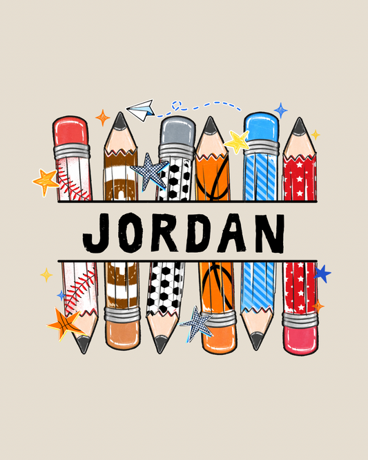 Sporty pencils 2.0 graphic