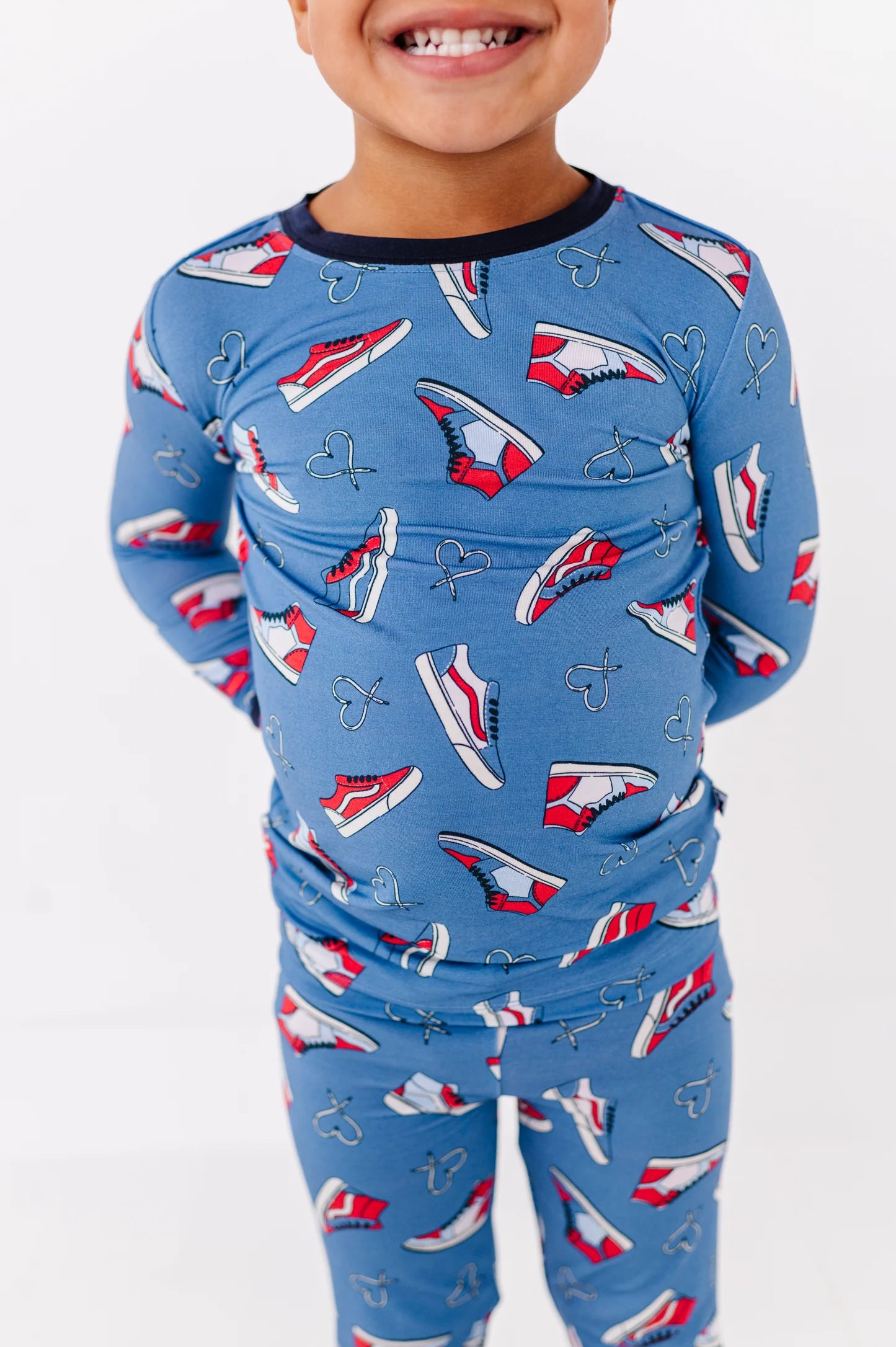 Sneaker sweetheart bamboo two piece pajama