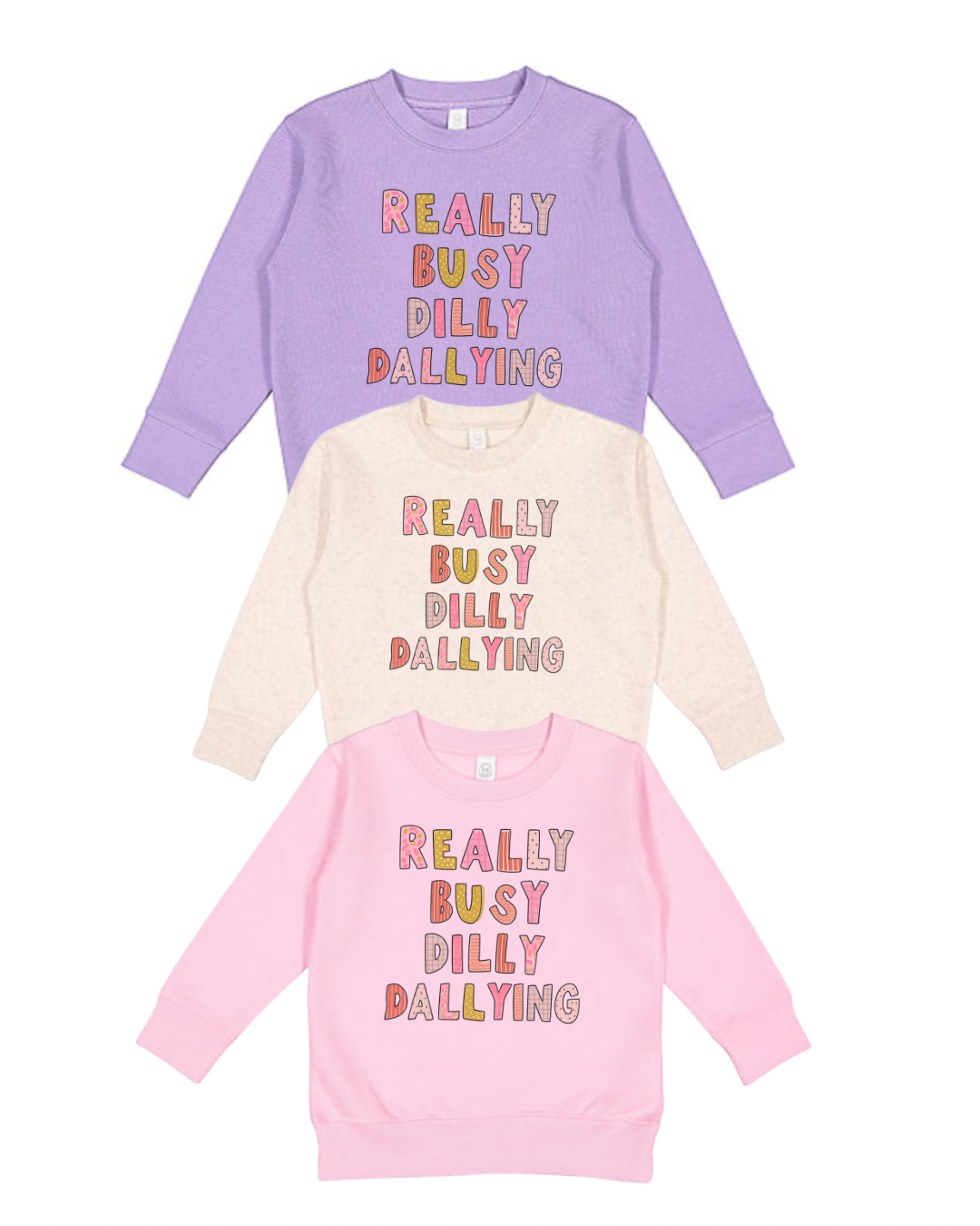 Dilly dally crewneck graphic