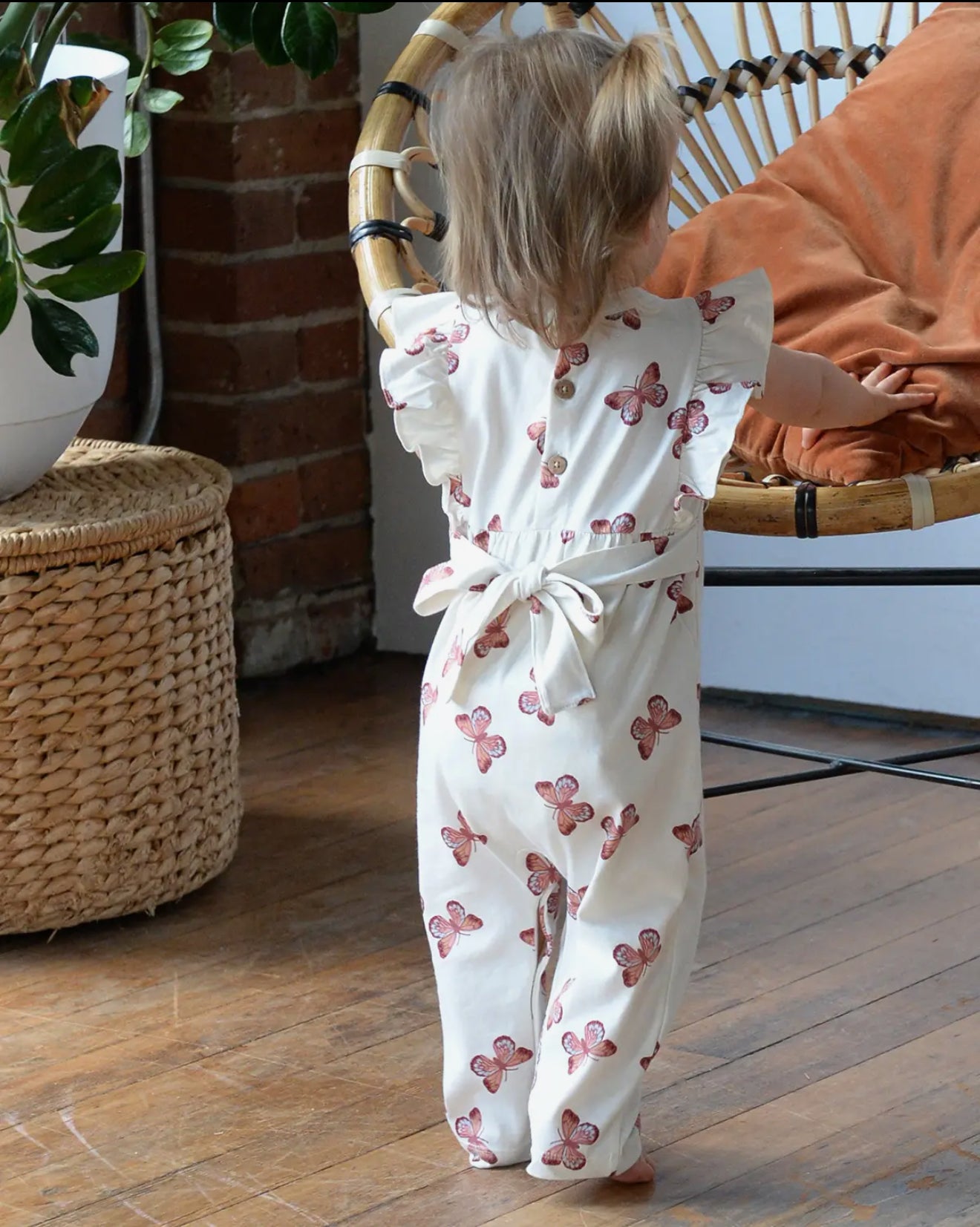 Butterfly flutter romper