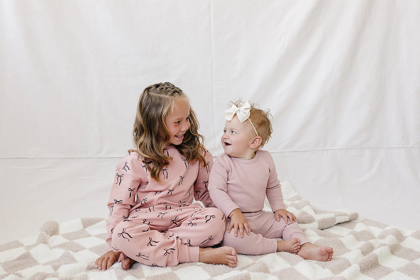 Blush Bows Terry set