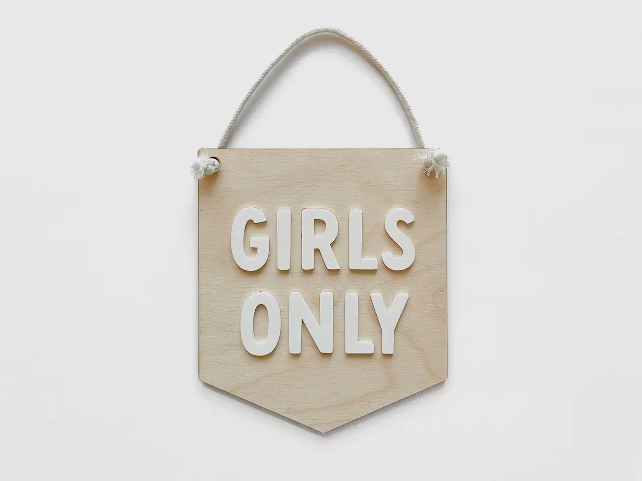 Girls only room sign