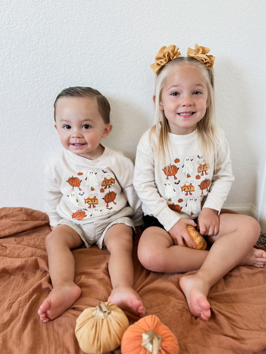 Pumpkin party long sleeve graphic
