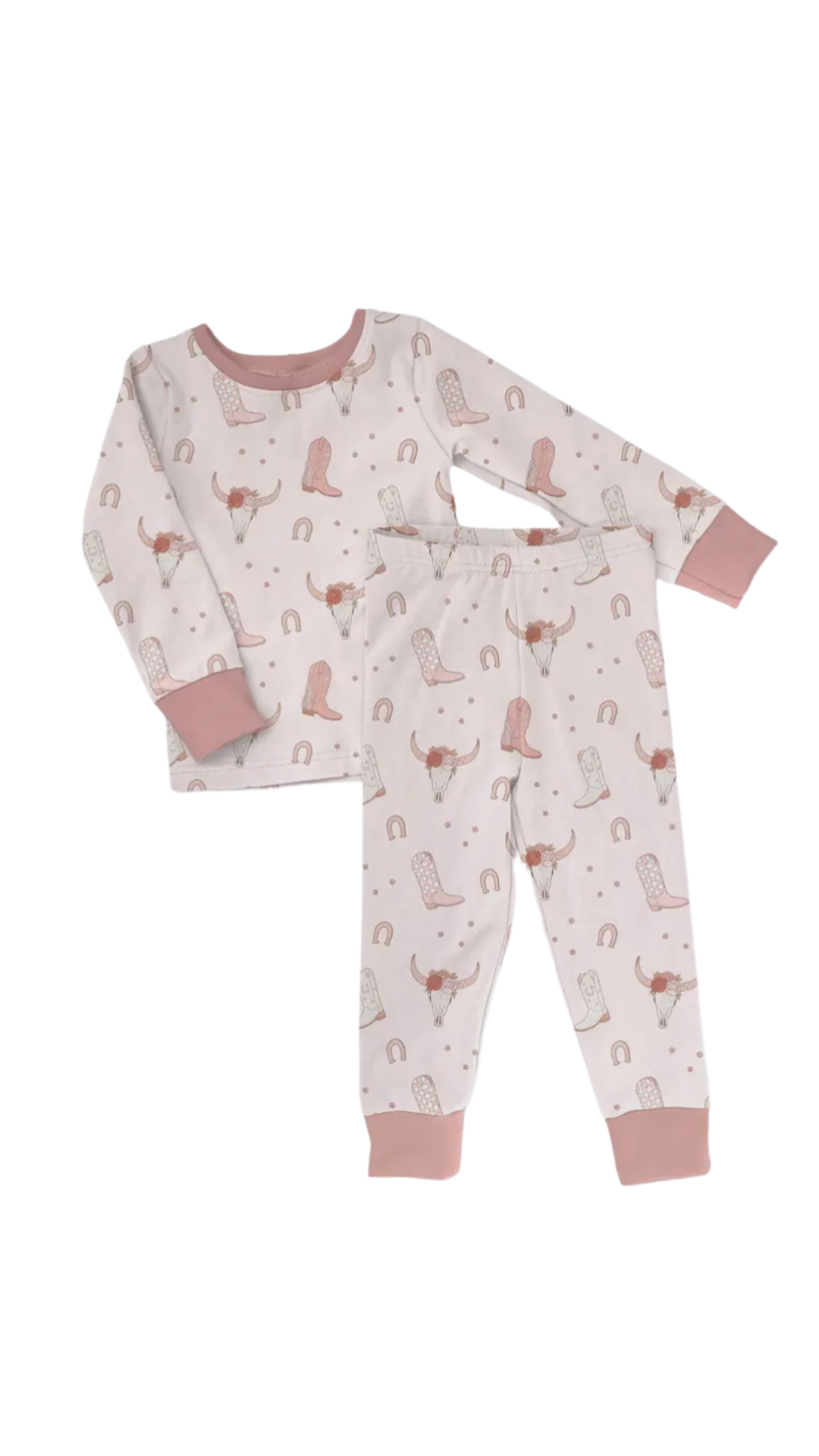 2T Hey cowgirl bamboo two piece pajama