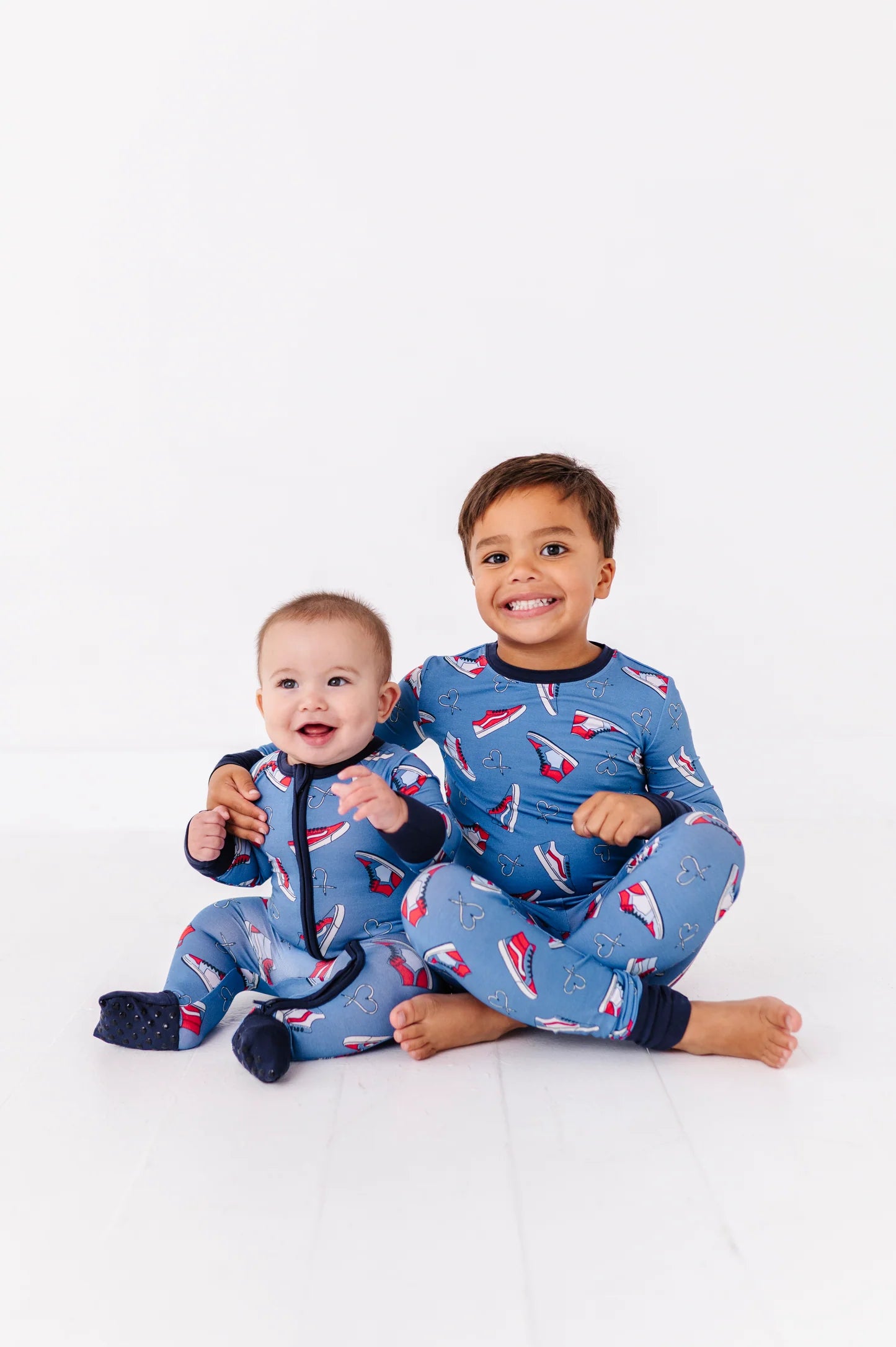 Sneaker sweetheart bamboo two piece pajama