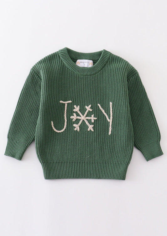 Joy snowflake knit sweater