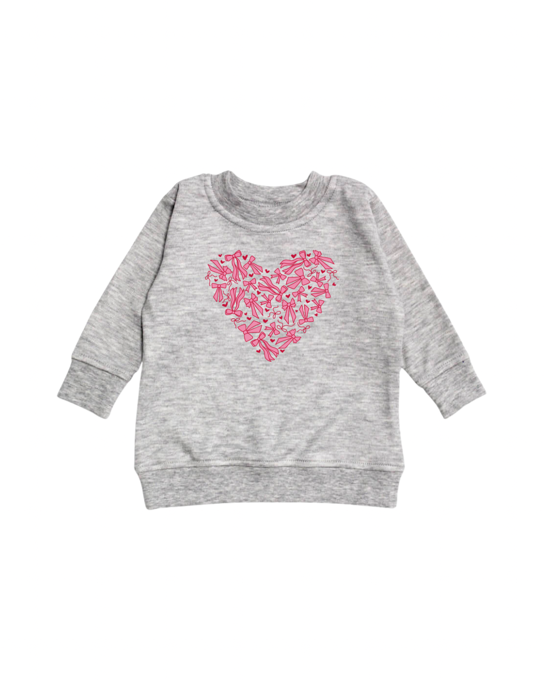 Pink filled bows longsleeve graphic