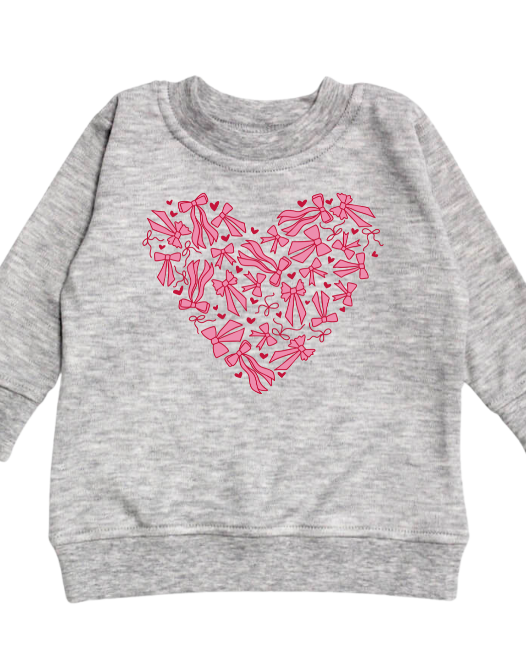 Pink filled bows longsleeve graphic